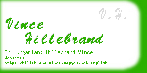 vince hillebrand business card